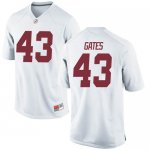 Youth Alabama Crimson Tide #43 A.J. Gates White Replica NCAA College Football Jersey 2403PQKG8